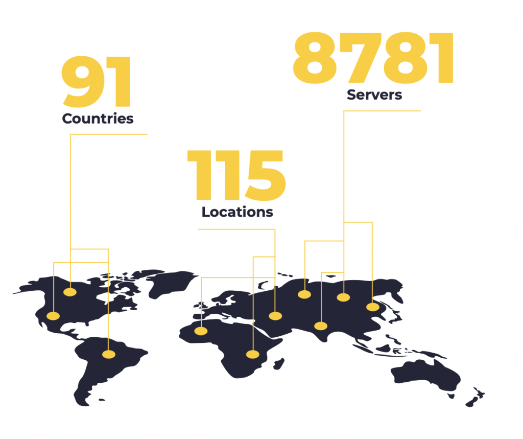 Servers available on CyberGhost