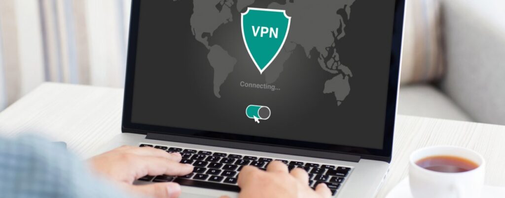 image related a laptop with vpn